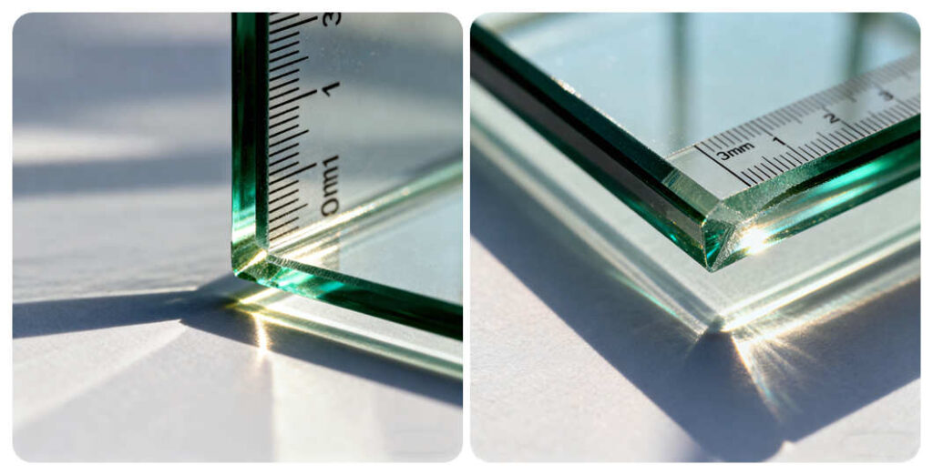 3mm thick greenhouse glass panel,